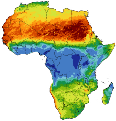 Jungle Maps Map Of Africa Rainfall